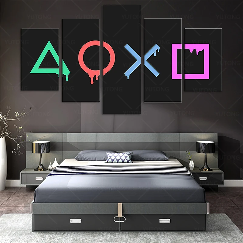 Livre fogo ps4 vídeo game poster impressão em tela decoração para casa  pintura de parede (sem moldura) - AliExpress