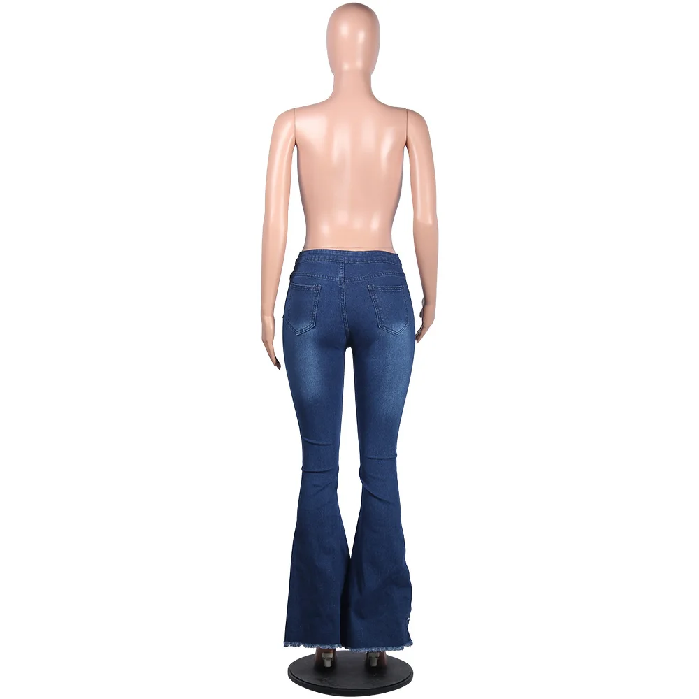 Женские расклешенные джинсы с бриллиантами, синие эластичные узкие джинсы с высокой талией, расклешенные джинсы размера плюс, зимние теплые женские джинсы