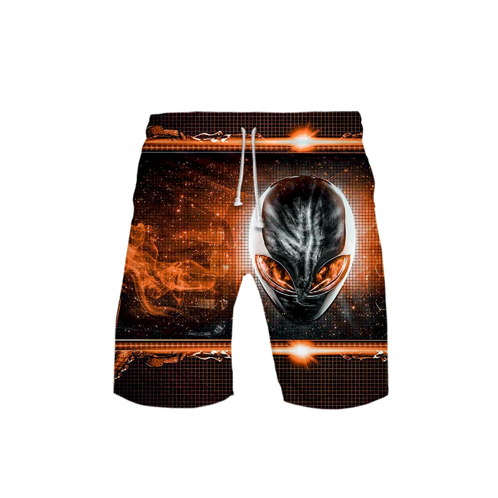 ET The Alien шорты с принтом летние мужские модные повседневные Harajuku спортивные шорты по колено Лидер продаж