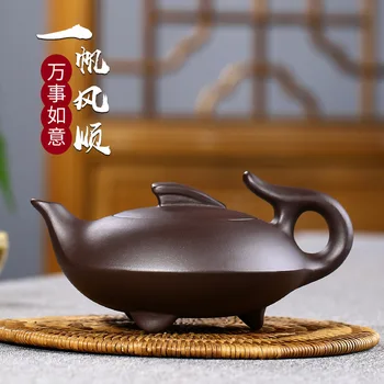 

Smooth recommended undressed ore gift of purple clay teapot yixing tea sets