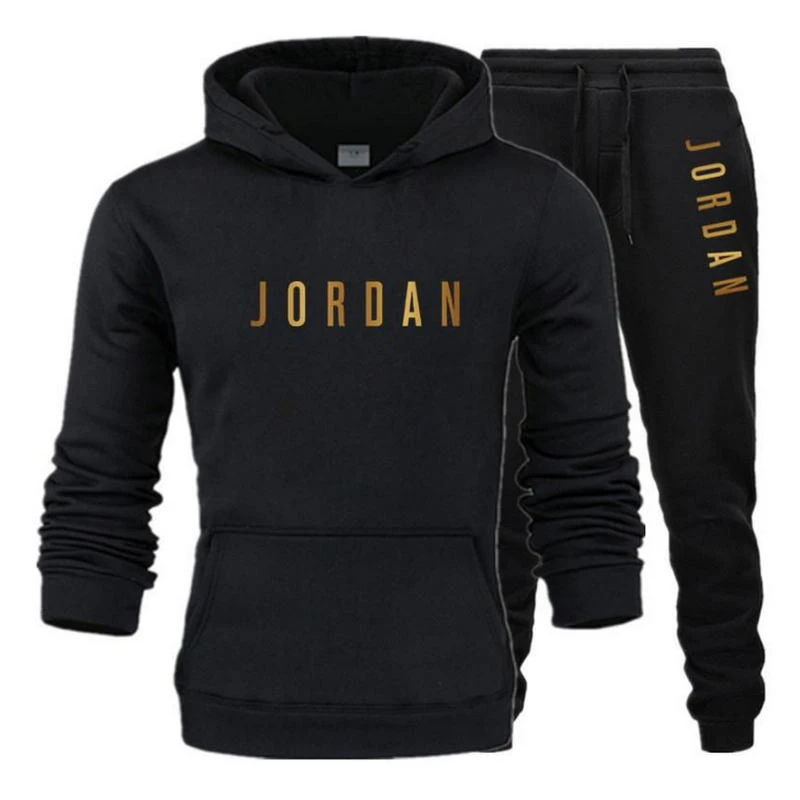 Traje de marca Jordan 23 con letras para hombre, ropa traje deportivo con capucha y pantalones para deportiva informal con capucha para hombre|Conjuntos para hombres| - AliExpress