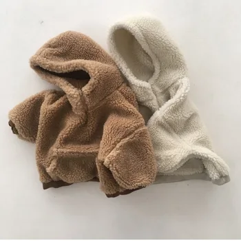

2020 children's autumn and winter hooded fleece jacket boys and girls casual jackets