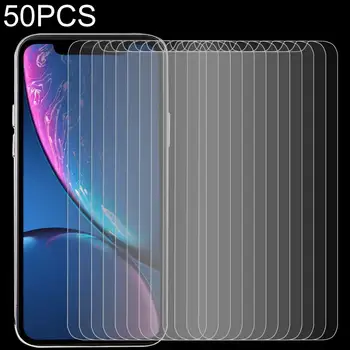 

50 PCS 0.3mm 2.5D 9H Tempered Glass Film for iPhone 11 / XR