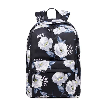 

Women's Oxford Waterproof and Thermal Insulation Backpack with USB Large Capacity Business Printing Backpack