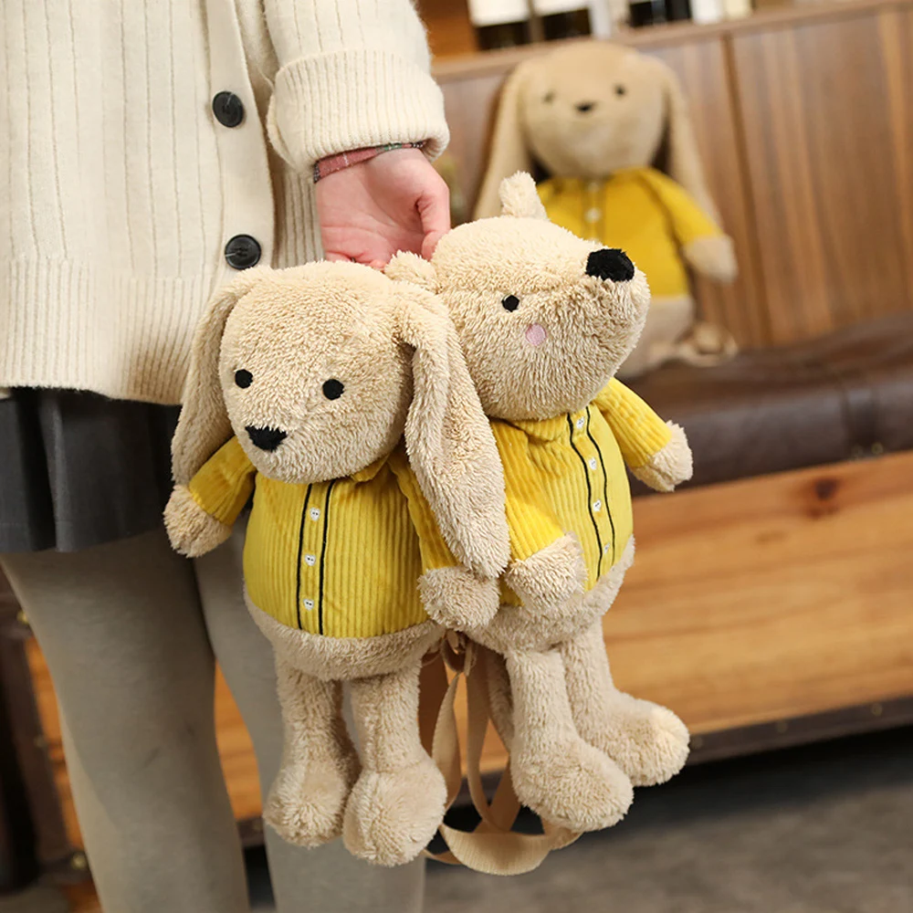 KUY New Huggable Rabbit Mouse Stuffed Bags The Loppy eared Animal Kawaii Plush Backpack Toy Xmas 1 KUY New Huggable Rabbit Mouse Stuffed Bags The Loppy eared Animal Kawaii Plush Backpack Toy Xmas 4