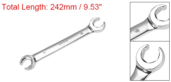 uxcell Flare Nut Wrench Metric Double Open End for DIY Hand-making Automotive Repairs Household Maintenance general Repairs