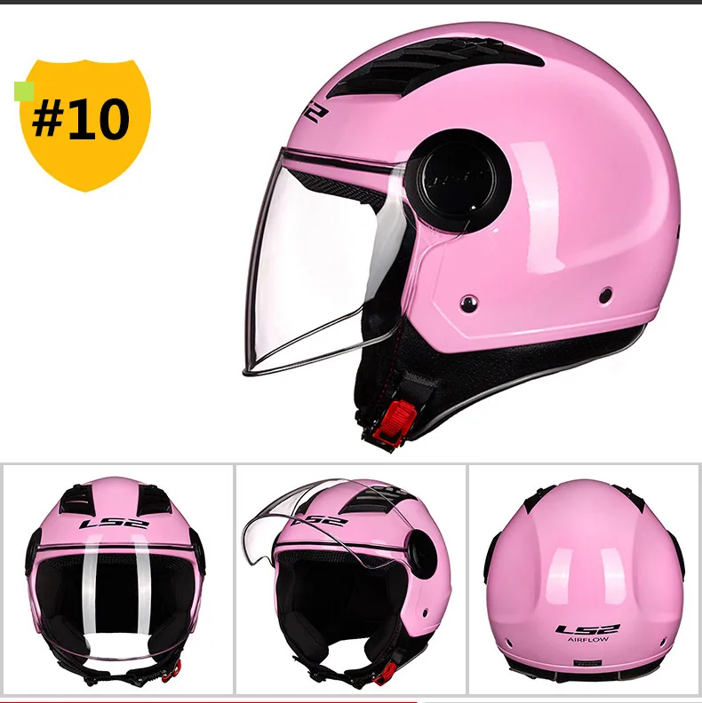 LS2 OF562 воздушный поток с открытым лицом мотоциклетный шлем скутер Половина лица Мотоцикл шлемы vespa Лето capacete casco