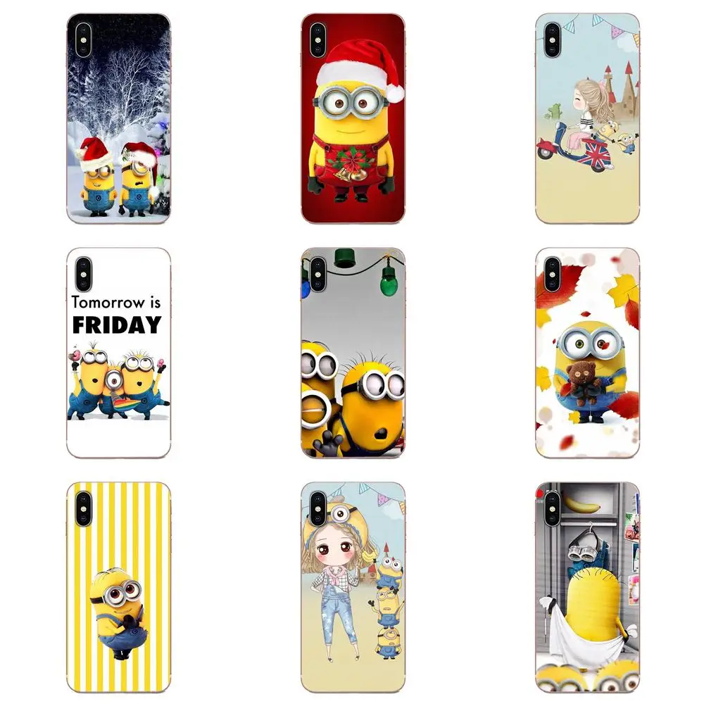 Высокое качество чехол для Galaxy Grand A3 A5 A7 A8 A9 A9S On5 On7 Plus Pro Star 2015 2016 2017 2018 Happy Миньоны