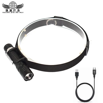 

Head-mounted multi-function super bright waterproof flashlight Mini flashlight low light work maintenance light The new torch