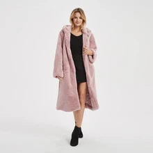 Aliexpress - 2021 New Fashion Luxury Elegant Long Hooded Faux Fur Coat Women Jacket Thicken Overcoat Coats And Jackets Women Fur Jacket XXL