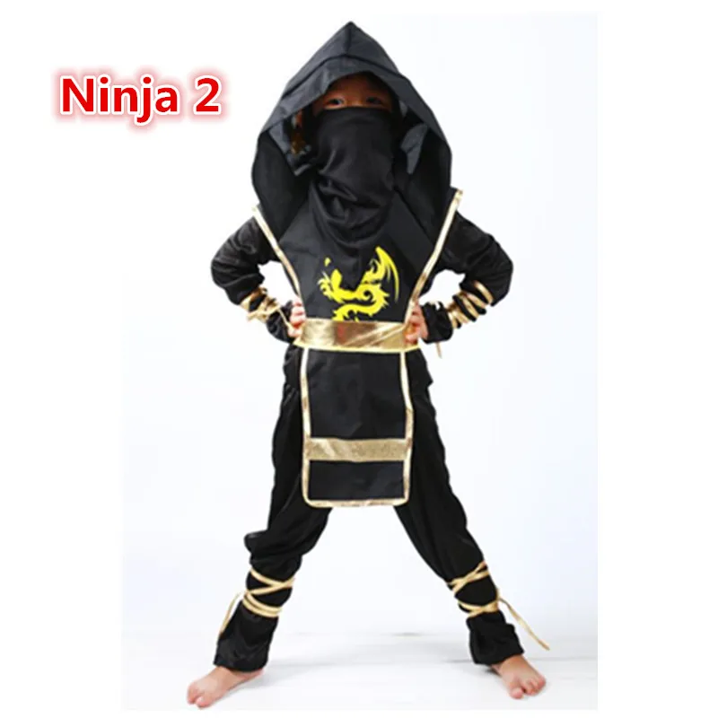 Kids Costume Ninja Cosplay Boys Girls Party Fancy Dress Dagger Knife Darts Carnival Swordsman Warr Suit french maid outfit