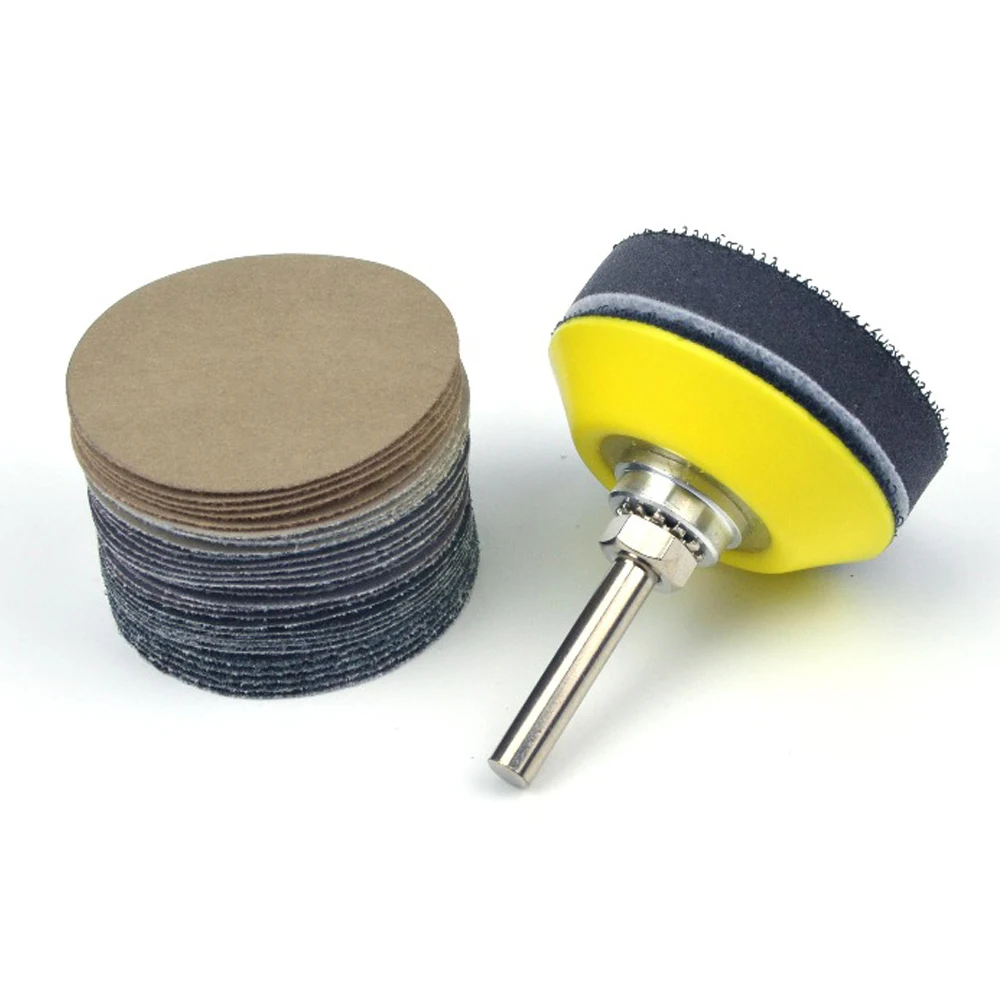 Top Selling Polishing 75mm Grit Silicon Carbide Sanding Discs+Backing Pad+Sponge Interface Pad 32Pcs Kits