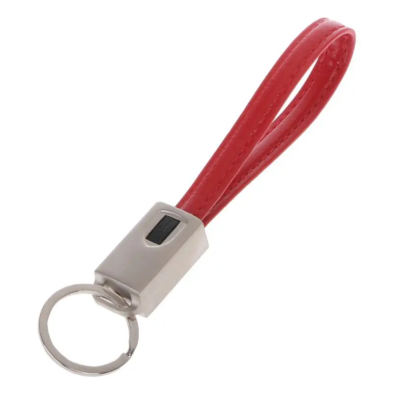 USB адаптер type C быстрое зарядное устройство металлический кабель для передачи данных брелок мини портативный - Цвет: Red