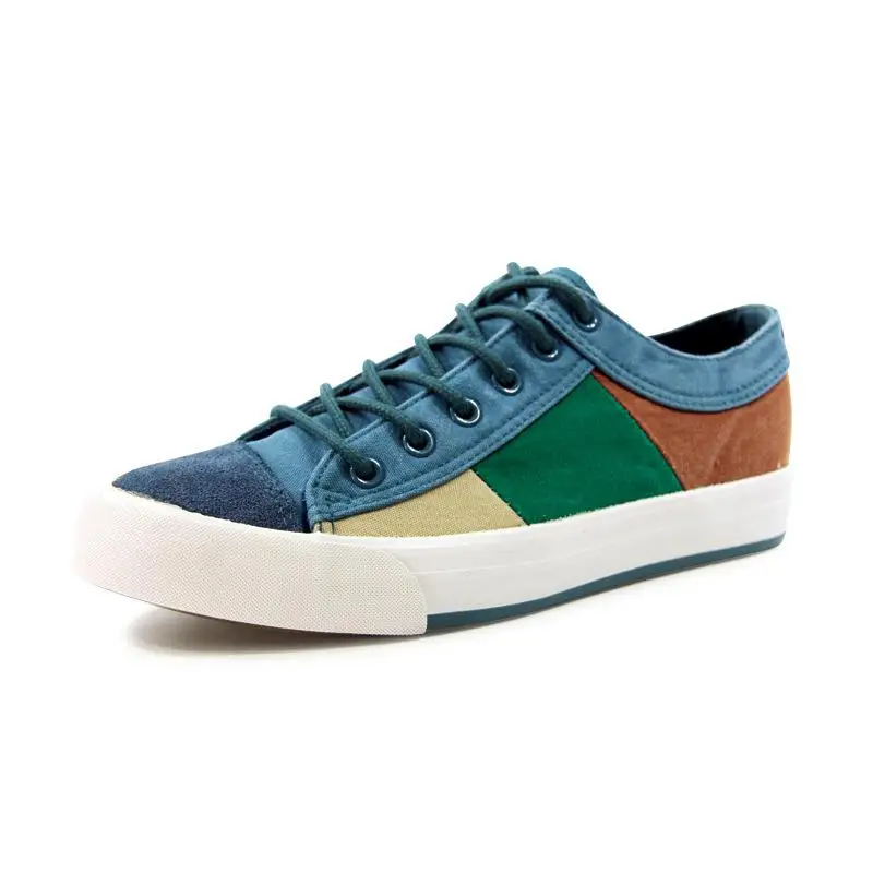 

Spring Espadrilles Men Casual Canvas Shoes Breathable Comfortable Lace Up Sports Shoes Mens Trainers Patchwork Walking Sneakers