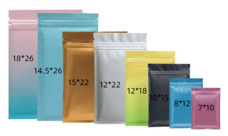 100pcs Mysterious Matte Black Aluminum Foil Zip Lock Bag Resealable Herbal Powder Coffee Buttery Seeds Tea Heat Sealing Pouches Zip Bags Small Bag Zipbag Bag Aliexpress