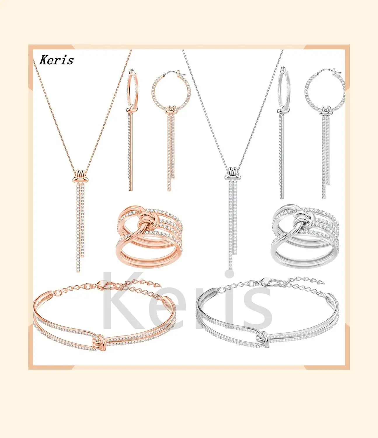 

2019 Classic Charm New Concentric Lifelong Twisted Rope Bracelet Set Fashion Lady Happy Couple Engagement Simple Jewelry Gift