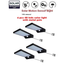 2/4pcs 48 led Solar Power Human Body Motion Sensor Garden Light Control Security Lamp Outdoor LED Solar Light Waterproof IP65 s 2/4pcs 48 led Solar Power Human Body Motion Sensor Garden Light Control Security Lamp Outdoor LED Solar Light Waterproof IP65 s