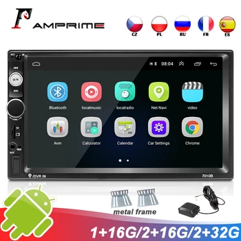 

AMPrime 2 Din Car Radio Android Car Multimedia GPS Navigation Wifi Autoradio Bluetooth MP5 Stereo FM Audio For Kia Backup Camera