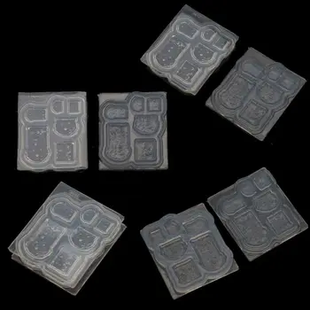 

3D Mini Cup Bottle High Heels Bread Pot Pendant Resin Casting Mold Silicone Mold Kit Miniture Food Play Mold Tools