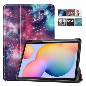 

Coque For Samsung Galaxy Tab S6 Lite Case 10.4" SM P610 P615 Case with Pencil Holder Folding Stand for Samsung Tab S6 Lite Case