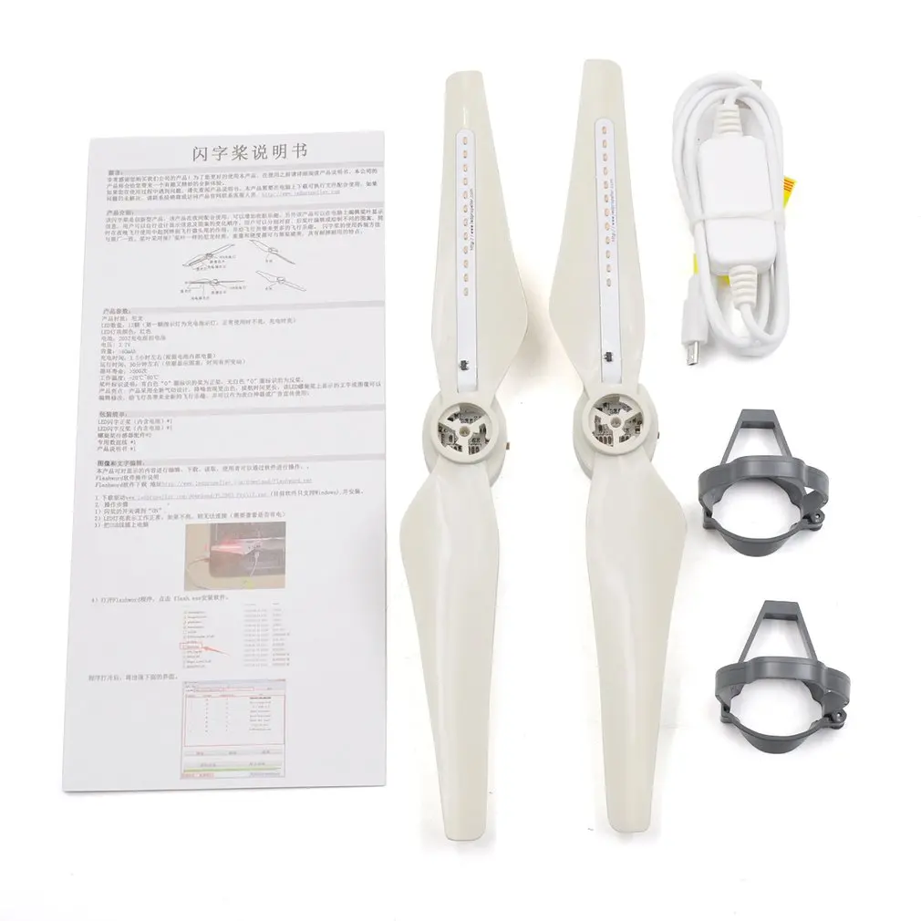 

1 Pair STARTRC DJI Phantom 4 Pro Drone LED Flash Word Propellers For DJI Phantom 4 Drone USB Charger Blades With 40mAh Battery
