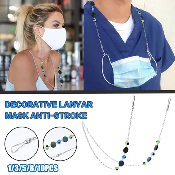 

10pcs Mask Adjustable Hanging Rope Face Mask Lanyard Handy&convenient Safety mascarilla Rest&ear Holder Neck Hang Rope With Hook
