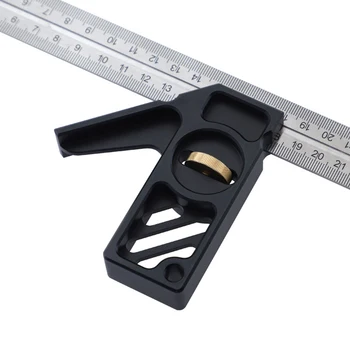 

Marking Measuring Ruler Tool Accessory Black stopper 45 90 Degree Line