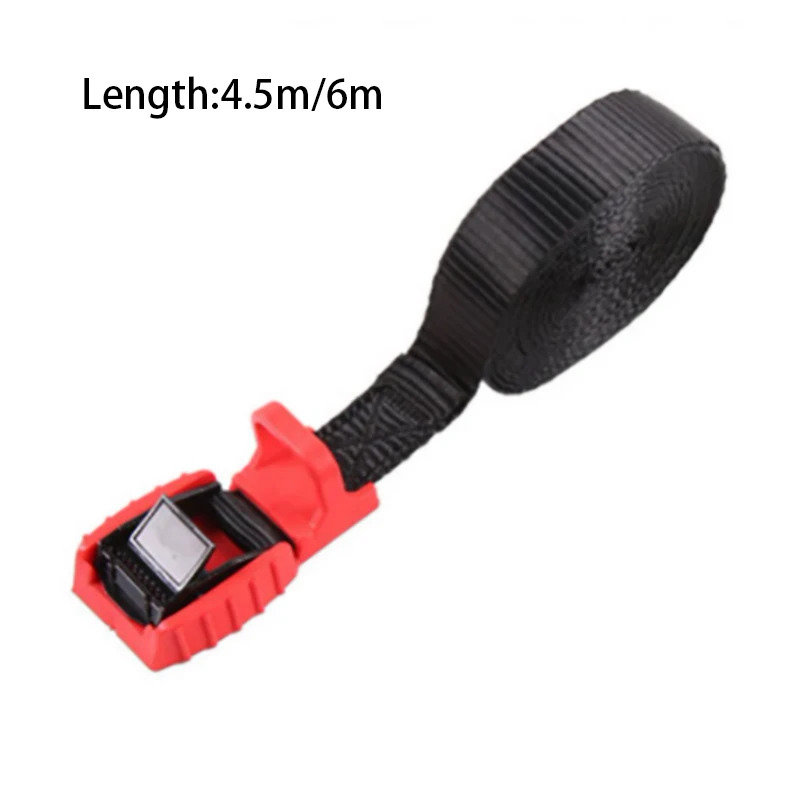 4.5/6M Tie Down Strap Strong Ratchet Belt Travel Tied Cargo Tie Cargo Binding Strap Adjustable Nylon Tension Belt Alloy Buckle