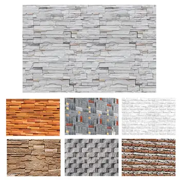 

Simulation Wood Grain Brick Self-adhesive PVC Wall Sticker Home Cabinet Decor