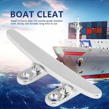 

steering for boat Stainless Steel Marine Boat Dock Deck Cleat Flat Top Base Low Silhouette Trimline Cleat 125MM boat