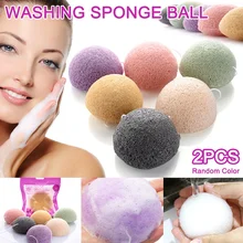 Hot sale 2pcs Konjac Makeup Puff Facial Sponge Cleanse Washing Face Makeup Tools