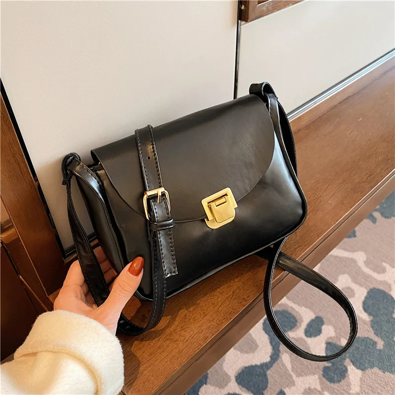 Simple PU Leather Crossbody Bags for Women 2021 High Quality Small Cross Body Brand Designer Shoulder Bag Luxury Handbags Sac | Багаж и