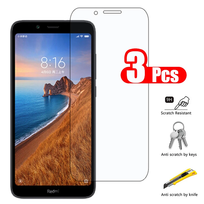 3pcs Protective Safety Glass For Xiaomi Redmi 7a Screen Protector On Xiomi Redmi7a Red Mi 7 A A7 Film Transparent Tempered Glass Phone Screen Protectors Aliexpress