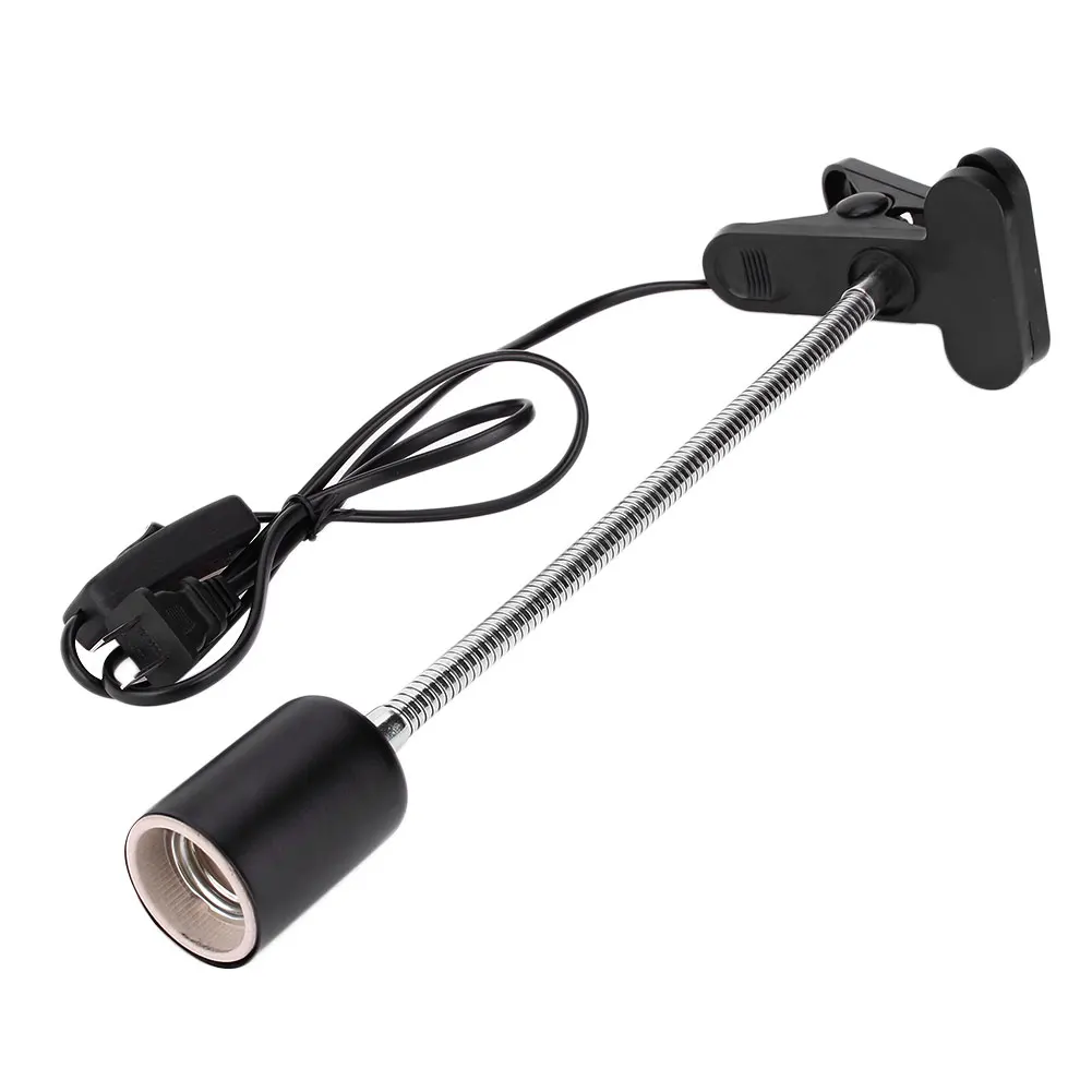 

Reptile Heating Light Flexible Clamp Lamp Holder With Clip Lamp Stand Tools E27