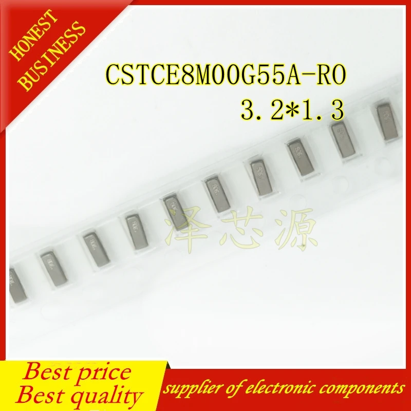 50 шт./лот CSTCE8M00G55-R0 CSTCE8M00G55-RO CSTCE8M00G55 керамические резонаторы SMD 8,00 МГц 3,20x1,30 мм