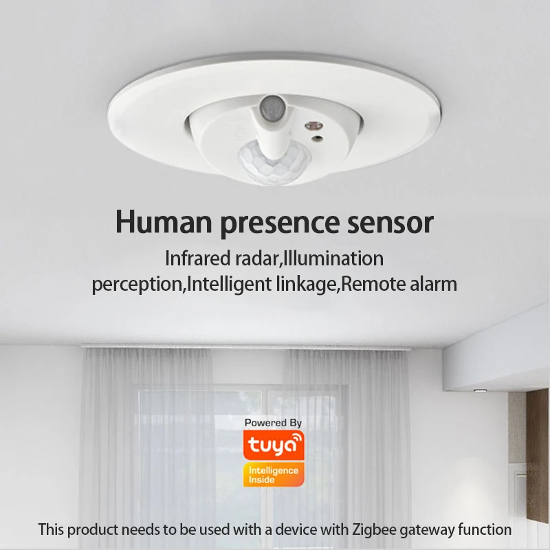 Tuya Zigbee Ceiling Lights PIR Motion Sensor Smart Home Lighting AC200V Lamp For Room Hallways Corridor Body | Лампы и освещение