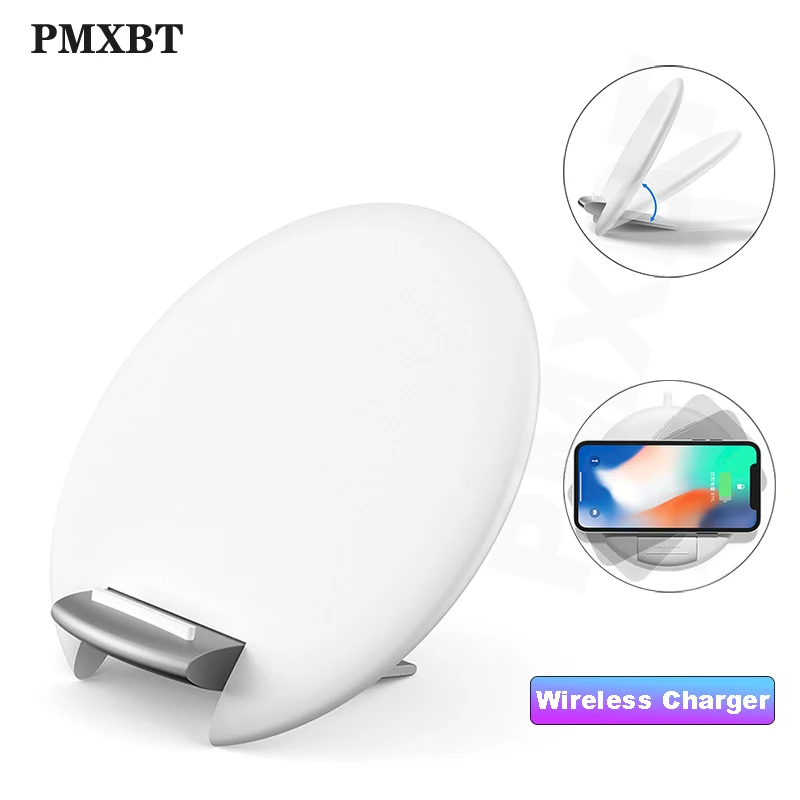 

10W Qi Wireless Charger Desktop Stand & Pad For iPhone 11 8 X XS Samsung s10 s9 s8 Fast Wireless Charging Station Phone Charger