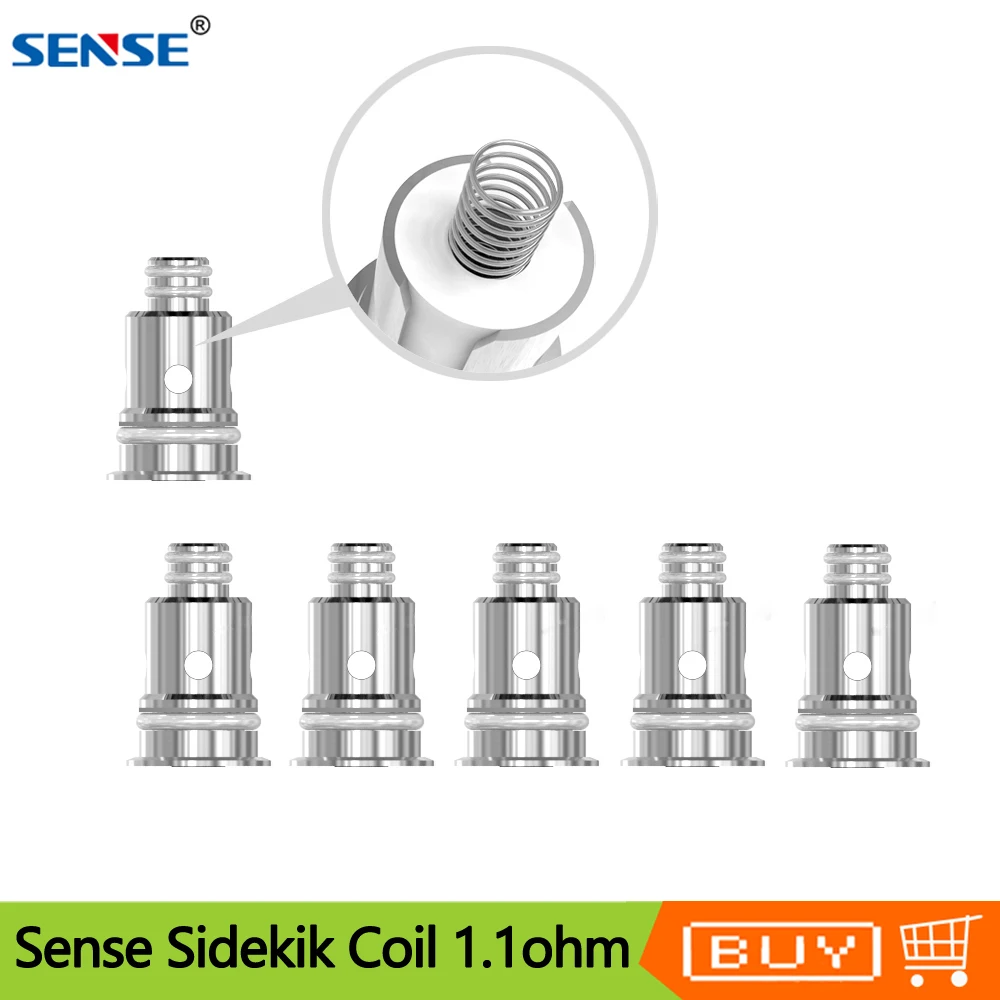5 шт./упак. оригинальная катушка для электронной сигареты Sense Sidekik Repalcement 1.1ohm с