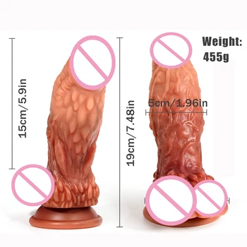 New ! Monster Dildo Sex Toys For Women Masturbators Stimulate Vaginal Anal Strap On Butt Plug Dildos Faloimetor For Women Dildo 6