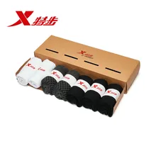 Xtep мужские короткие носки 7 пара/лот хлопковые спортивные дышащие удобные мужские короткие носки мужские 881339549059