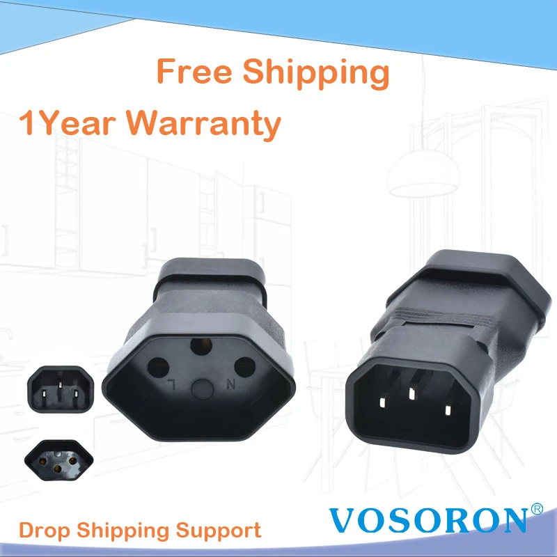 Switzerland Plug Adapter,iec 320 C14 To Swiss Outlet Socket,iec Type J