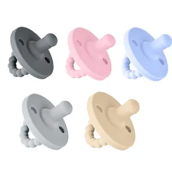 

Food Grade Silicone Newborn Baby Dummy Pacifier Infant Round Nipple Soother Pacifier High Quality Baby Care Product