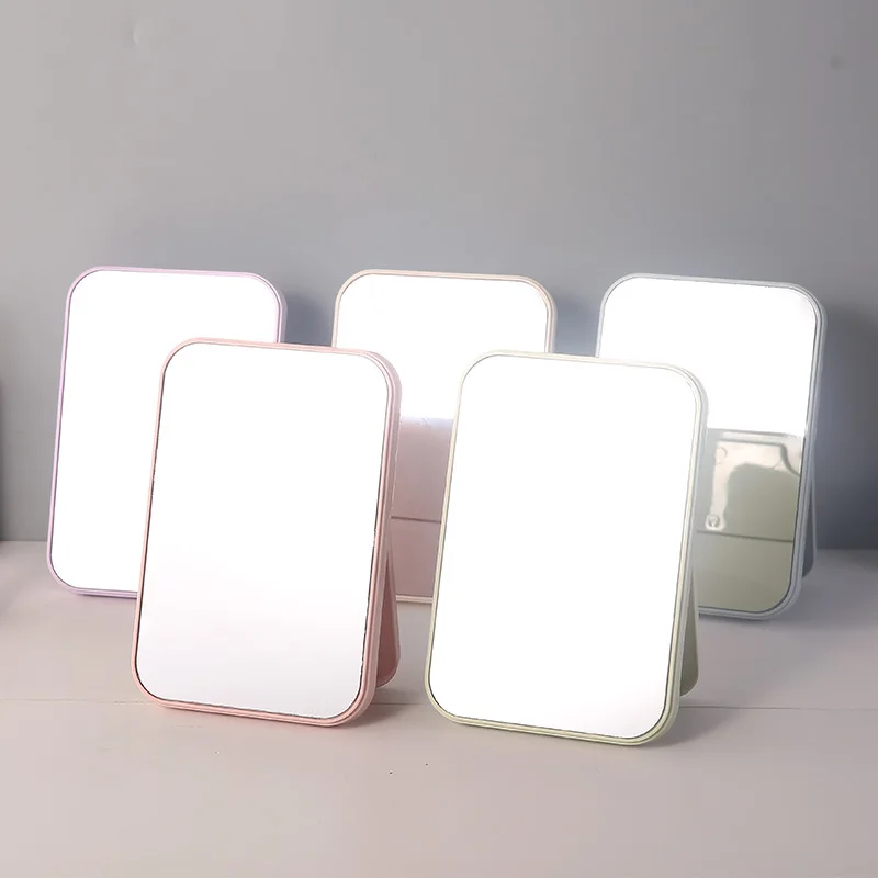 

Desktop vanity mirror large portable folding desktop Princess rectangular