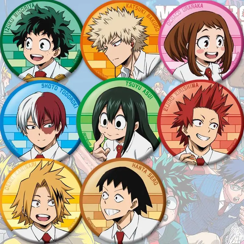 8 шт./лот Модный Аниме Bagde Boku No Hero Академия мой герой брошь на булавке значок 2020| |