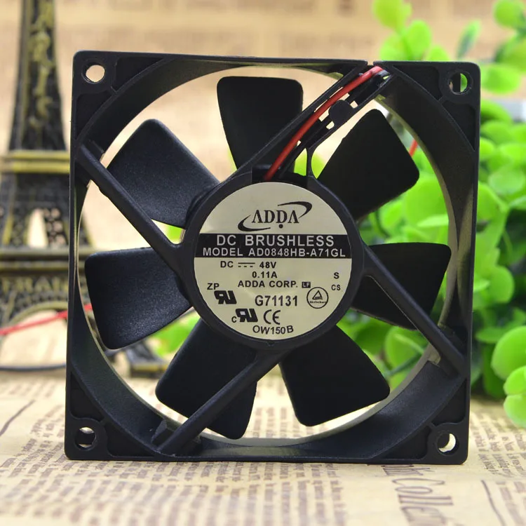 Для ADDA AD0848HB-A71GL 8025 48V 0.11A 8 см/см двойной шаровой Вентилятор охлаждения