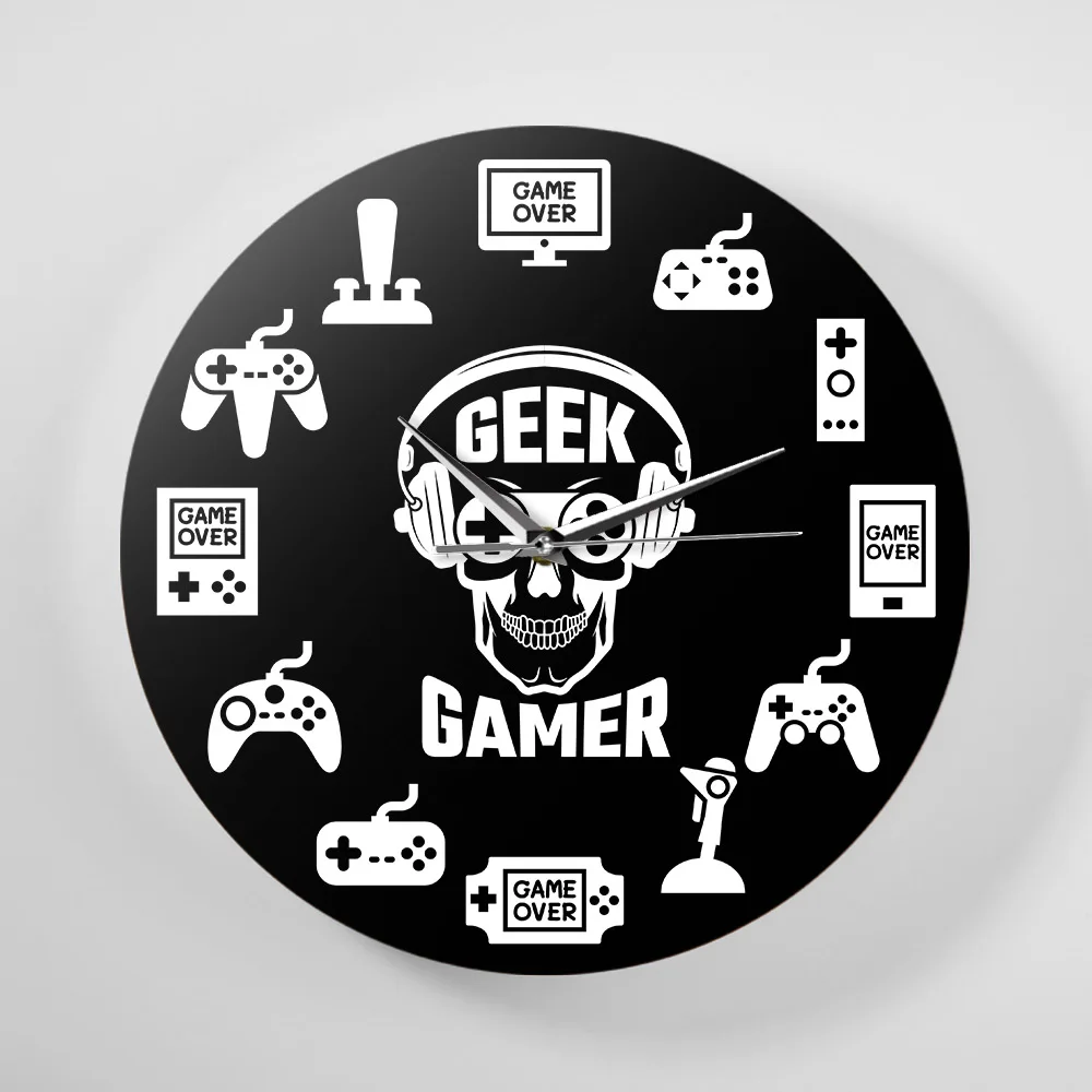 Billig Gaming Zeit Video Spiel Hängen Wand Uhr Console Controller Gaming Zimmer Wand Kunst Dekorative Wanduhr Geek Gamer Geschenk idee