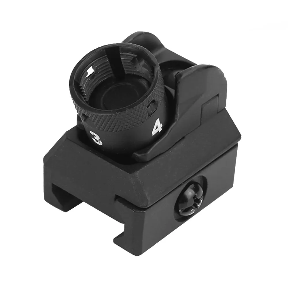 Tactical 416 Style Picatinny Iron Sights Set Front And Rear Hk Diopter Paintball Shooting