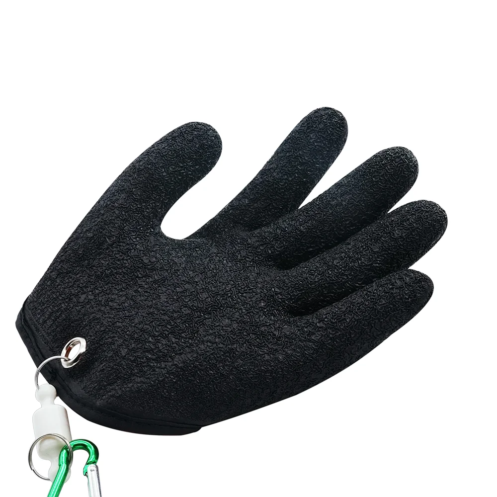 Fishing Catching Gloves Antiskid Protect Hand from Puncture Scrapes Waterproof Fisherman Professional Catch Fish and with Magnet