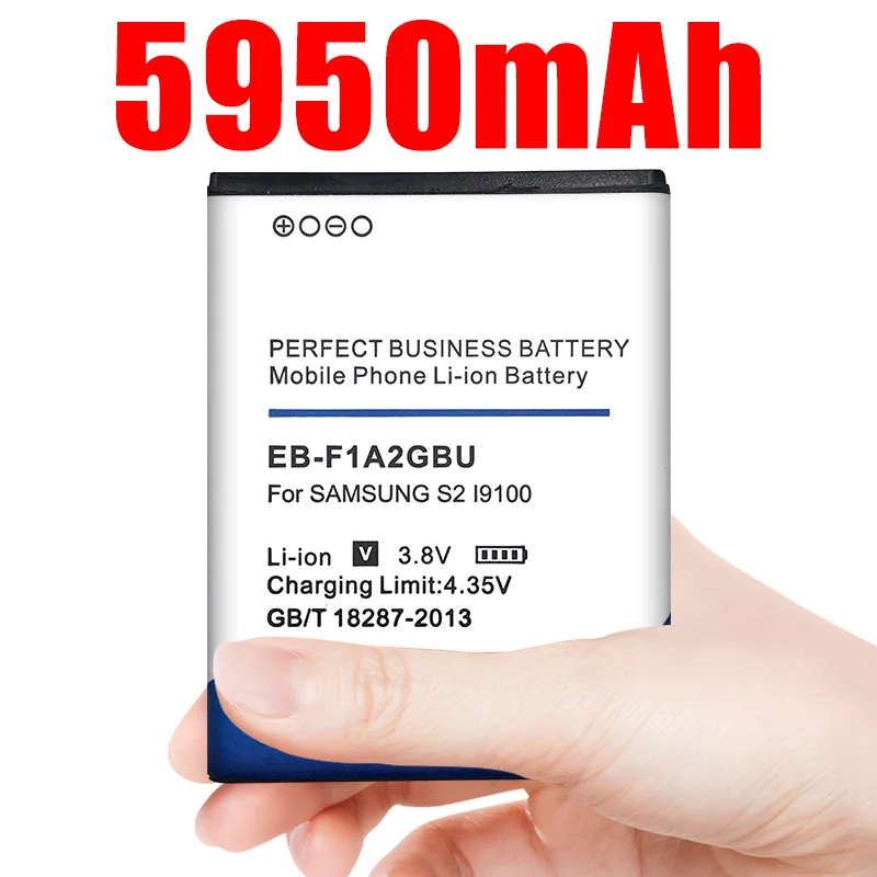 

5950mah Eb-f1a2gbu Replacement Battery for Samsung Galaxy S2 I9100 9103 I9108 I9050 I9105 I9103 I9188 I9100g I777 B9062 i