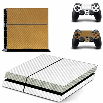 

PS 4 Stickers Carbon fiber Play station4 Sitcker PS4 Skin Vinyl Decal Pegatinas For PlayStation4 PS 4 Console and Controller